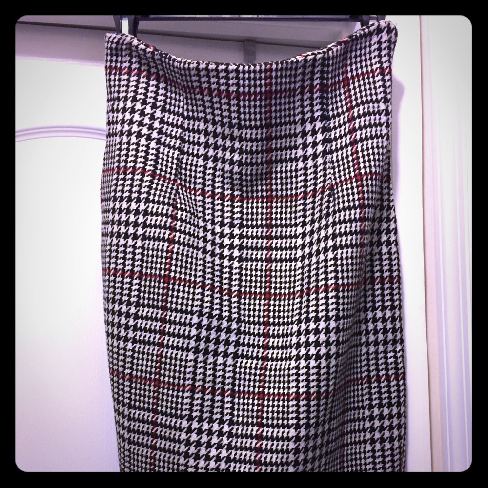 Patterned Wool Skirt - image 1